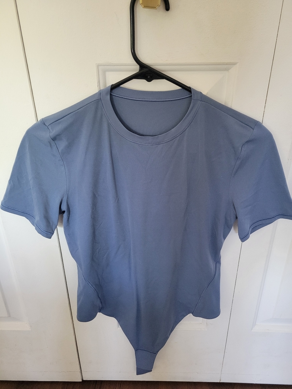 Lululemon Short Sleeve Body Suit Medium Oasis Blue